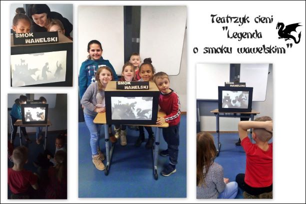 Z lekcji języka polskiego w klasie 1 – teatr cieni…..