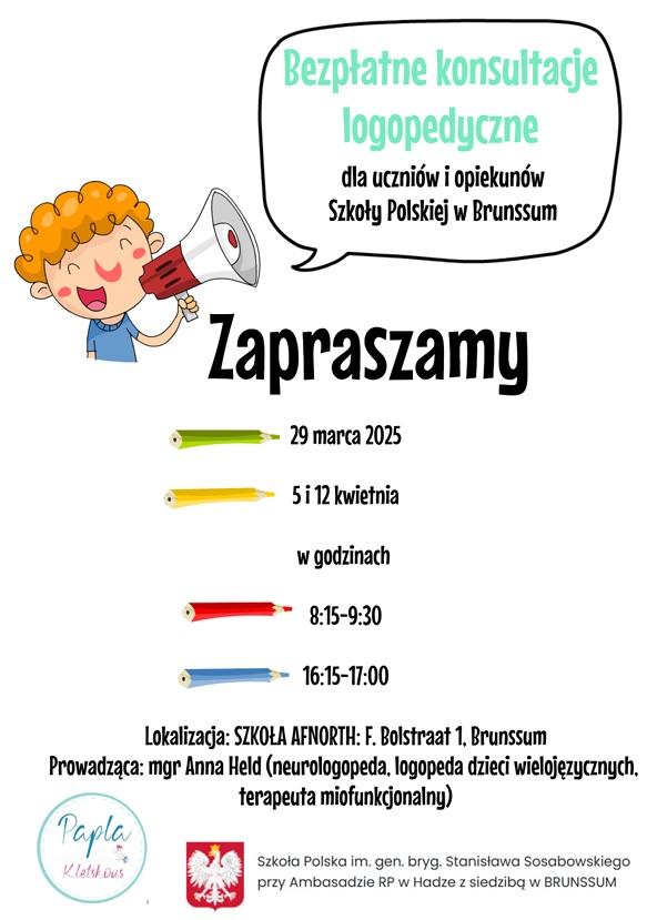 Bezpłatne konsultacje logopedyczne