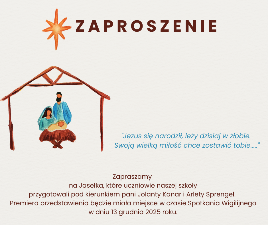 „Jezus się narodził, leży dzisiaj w żłobie. Swoją wielką miłość chce zostawić tobie…..”
