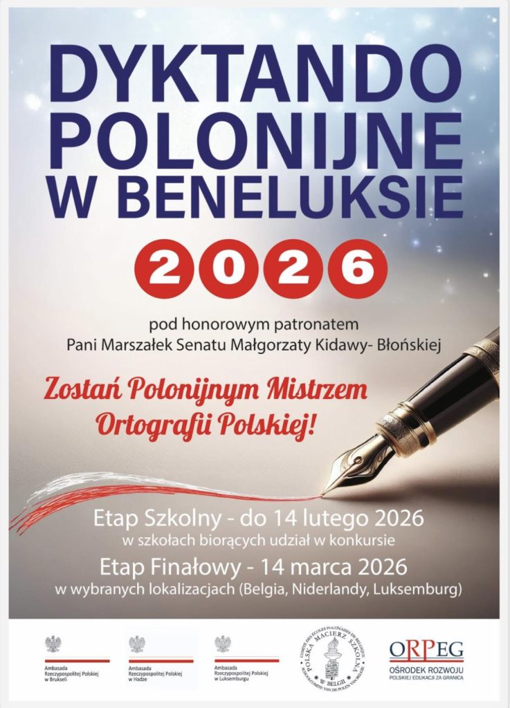 Dyktando Polonijne w Beneluksie 2026 – etap szkolny